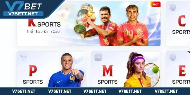 Tổng quan sảnh thể thao V7BET